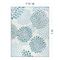 World Rug Gallery Modern Floral Aloha Reversible Recycled Plastic 7'10'' X 10' Blue Outdoor Rug 6069BLUE8X10 - alternate 4